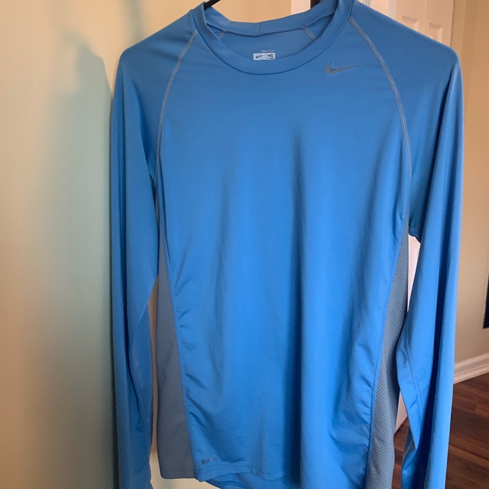 Baby Blue Nike Pro Under Shirt